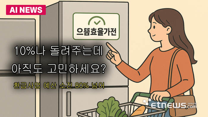 으뜸효율가전 예산 소진 '카운트다운'