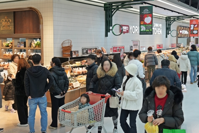 롯데마트 그랑그로서리 은평점 즉석조리 식품 매장 전경