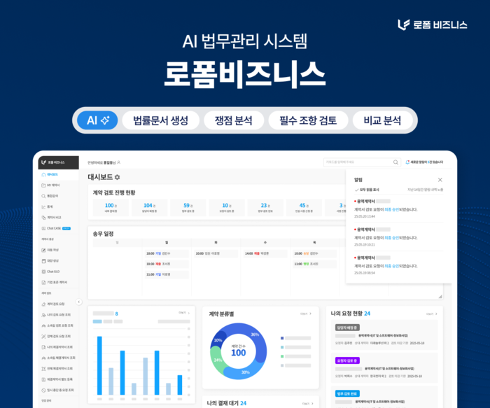 로폼, 중소벤처기업부 스케일업 팁스에 선정...법률AI 고도화 착수 - 뉴스 썸네일 이미지