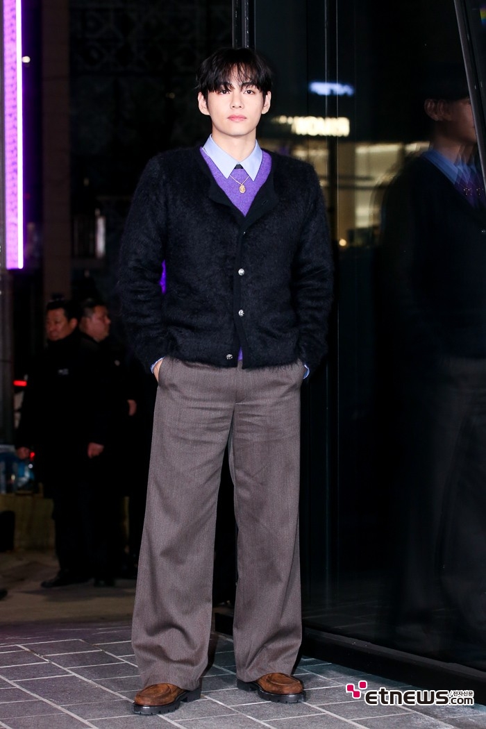 [ET포토] BTS 뷔, '청담동에 뜬 월드 스타'