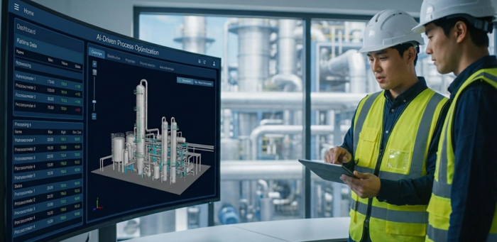 석유화학 업계 AX 관련 AI 생성 이미지. [자료:구글 제미나이]