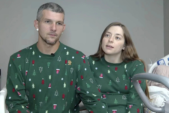 무뇌증을 가진 아기를 출산해 장기 기증을 선택한 미국 플로리다주 부부. 사진=HCA 플로리다 브랜든 병원/폭스13 캡처