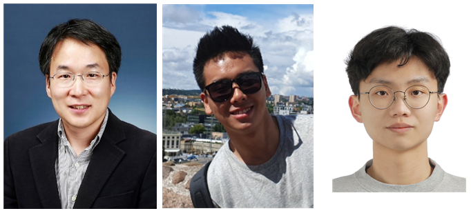 기술 개발 연구진. 사진 왼쪽부터 KAIST 전기 및 전자공학부의 한동수 교수, 박진우 박사, 조승근 석사과정.