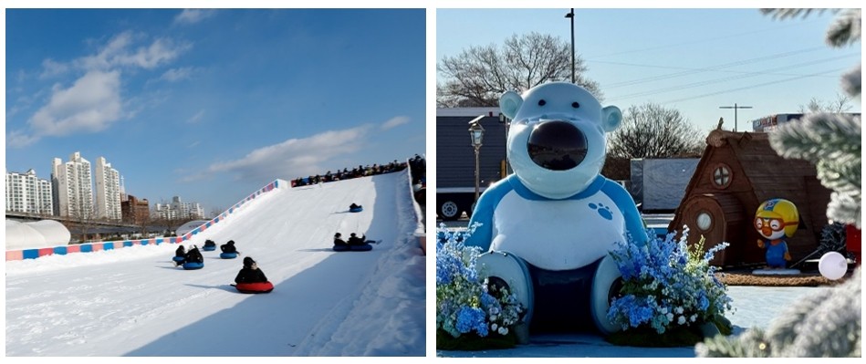 서울 한강 눈썰매장, '뽀로로 테마파크'로 변신... 31일 전격 개장 - 뉴스 썸네일 이미지