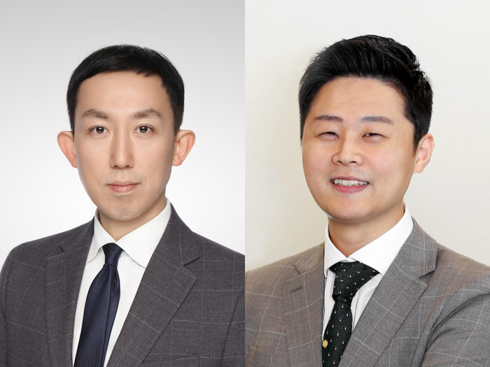 채성원 이랜드그룹 유통BG 대표이사(왼쪽)·황성윤 이랜드그룹 식품BG 대표이사