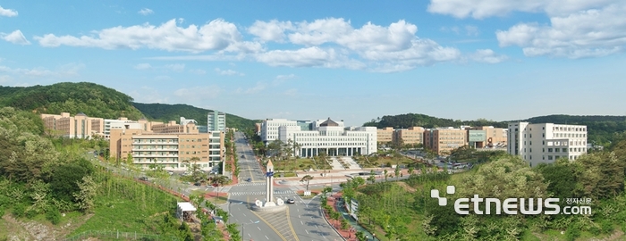 단국대 죽전캠퍼스 전경.