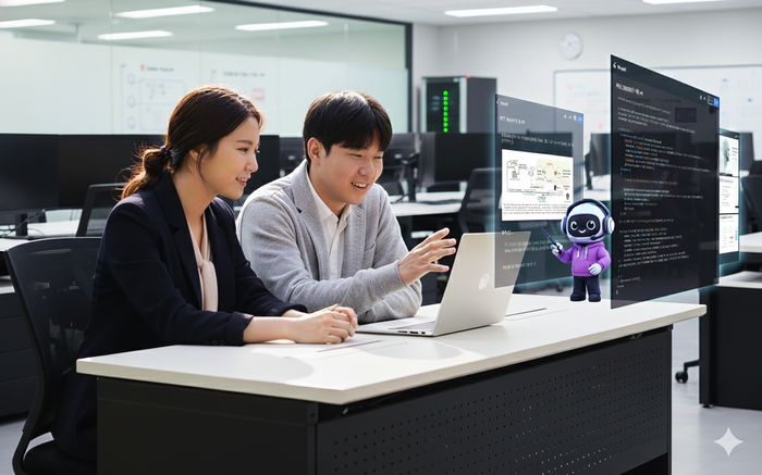 '인공지능(AI) 부트캠프'를 AI로 생성한 이미지. SK AX 제공