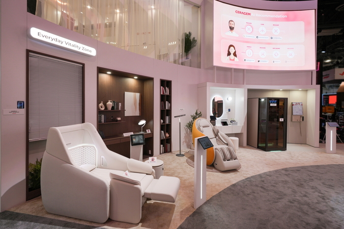 세라젬 부스내 일상 속 활력공간 존.