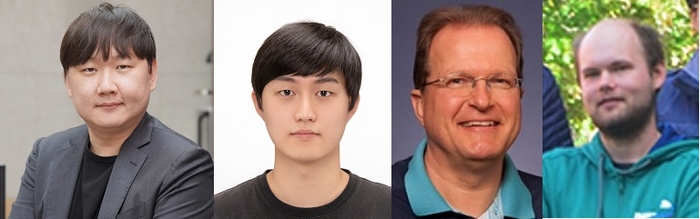 왼쪽부터 김경환 포스텍 교수, 통합과정 신명식 씨, 앤더슨 닐슨 스톡홀름대 교수, 로빈 티부르스키 박사