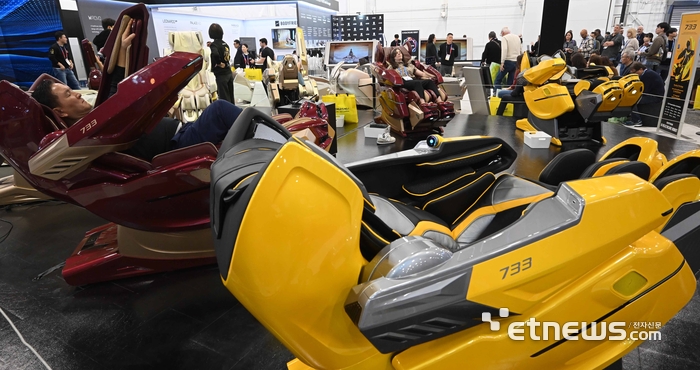 [포토] 힘든 CES구경 바디프렌드에서 케어