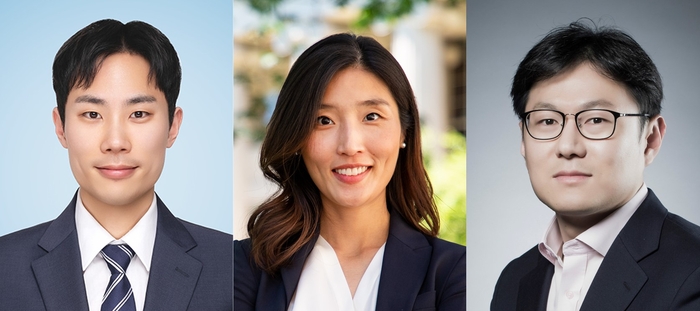 (왼쪽부터) 고려대 화공생명공학과 임용준 석박통합과정(제1저자), 미시간대 화학공학과 민주하 교수(교신저자), 고려대 화공생명공학과 봉기완 교수(교신저자)(사진=고려대)