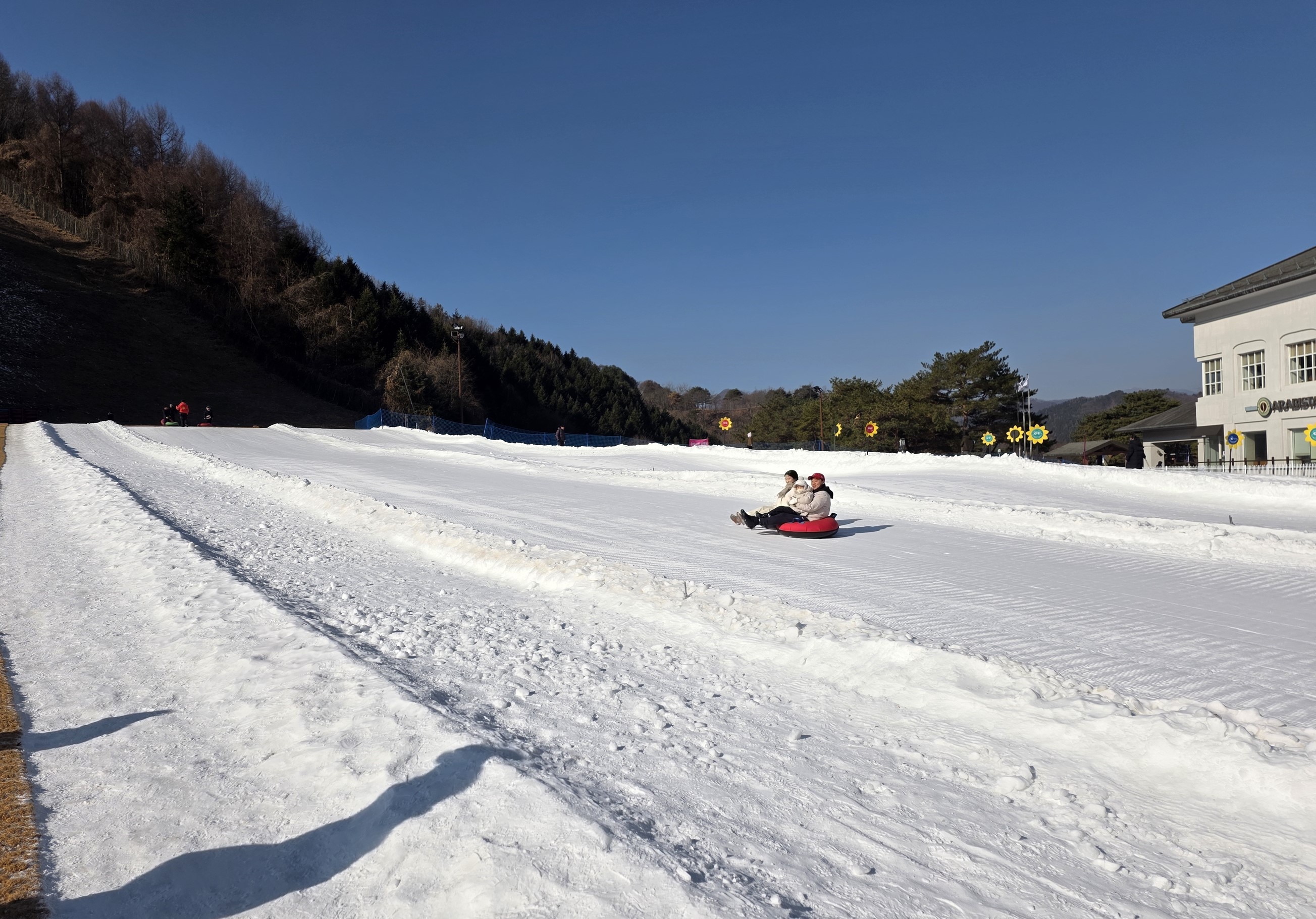 사진= 엘리시안 강촌 눈썰매장/ 박병창 기자