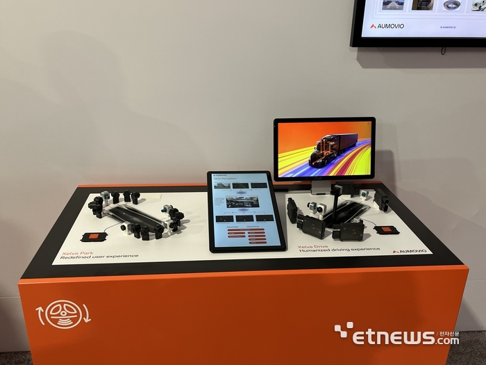 AI 기술을 활용해 자율주행에 대응하는 아우모비오 젤브. 라스베이거스=정치연 기자