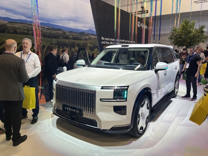 CES 2026 지리자동차그룹 부스에 전시된 지커 9X. 라스베이거스=정치연 기자