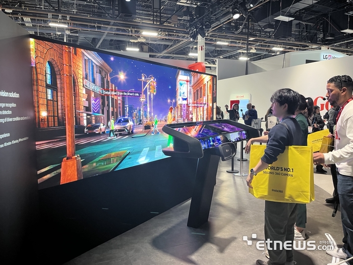 LG전자 AI 기반 차량용 솔루션. 라스베이거스=정치연 기자