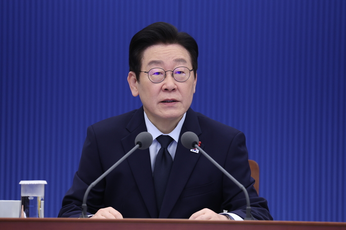 이재명 대통령, 수석보좌관회의 발언. 연합뉴스