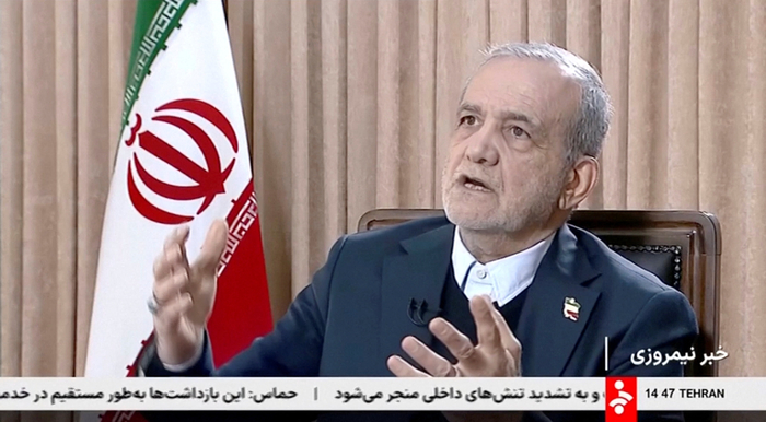 마수드 페제시키안 이란 대통령. 사진=로이터 연합뉴스 / IRIB