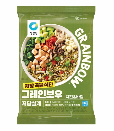 대상 청정원, 저당 잡곡 간편식 '그레인보우 치킨&바질' 출시