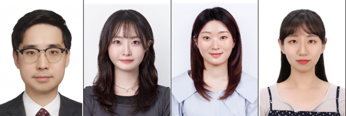 경희대학교 의과대학 연동건 교수, 홍서현 학생, 이수지 학생, 이하연 연구원 (좌측부터)(사진=경희대)