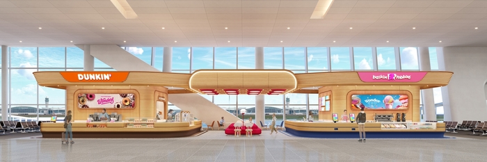 비알코리아는 인천공항 T2에 '배라·던킨 콤보 매장'을 오픈했다.