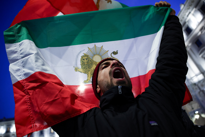 이탈리아 로마에서 진행된 이란 반정부 시위. 사진=로이터 연합뉴스