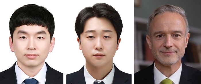 금속 3D프린팅 부품 내부 결함 예측 AI 모델을 개발한 왕재민 막스플랑크연구소 박사, 박정민 한국재료연구원 박사, 디어크 라베 막스플랑크연구소 교수(왼쪽부터).