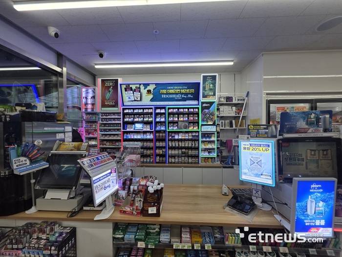 JTI, 편의점 광고판 '디지털화'…10초마다 바뀐다