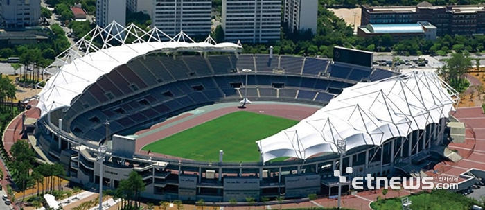 고양종합운동장 전경.