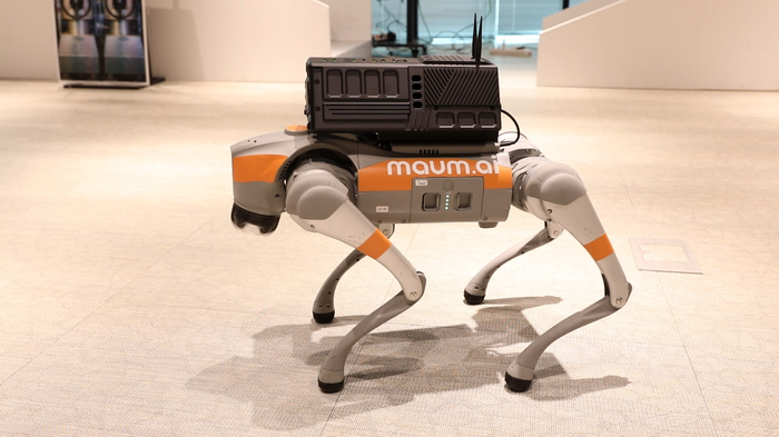 마음AI의 인공지능(AI) 기반 자율경비 로봇. ⓒ마음AI