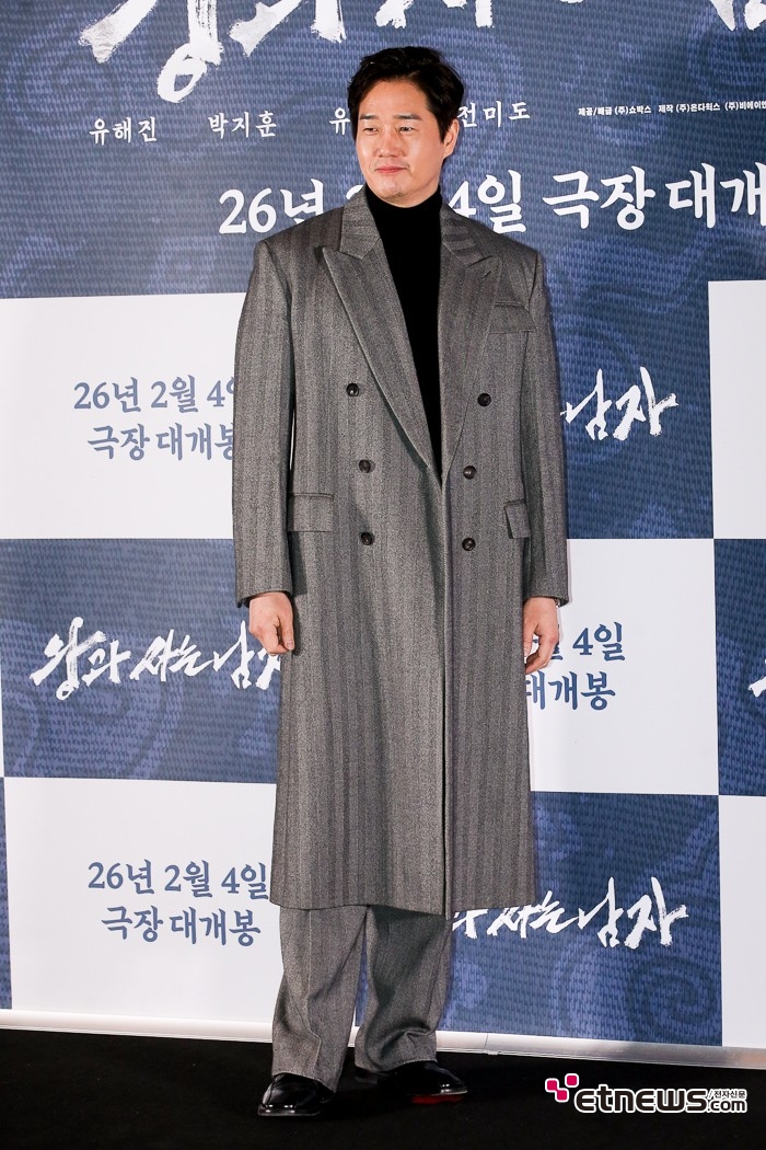 [ET포토] 유지태, '새롭게 시도하는 피지컬 좋은 한명회'