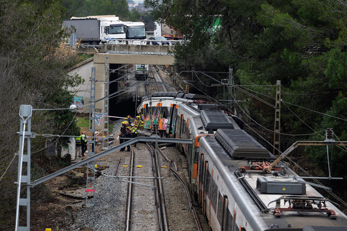 20일 스페인에서 발생한 열차 탈선 사고. 사진=신화 연합뉴스