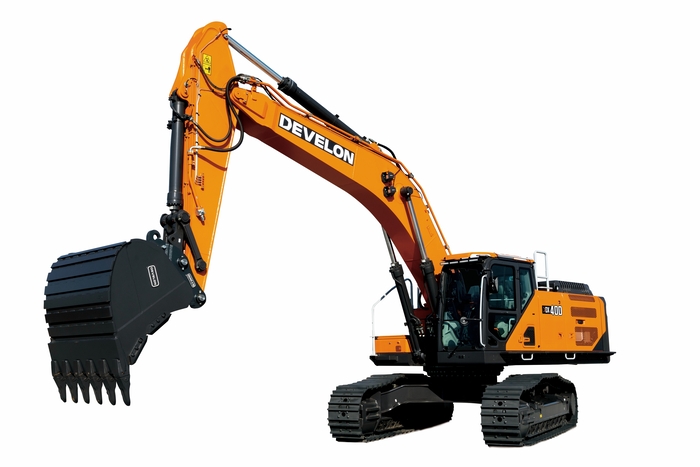 HD건설기계 디벨론 40톤급 스마트 굴착기인 DX400. HD건설기계