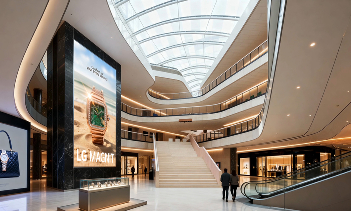 LG전자가 스페인 바르셀로나에서 3일(현지시간) 개막하는 'ISE 2026'에서 초고화질 사이니지 'LG 매그니트' 신제품을 발표한다. 사진제공=LG전자