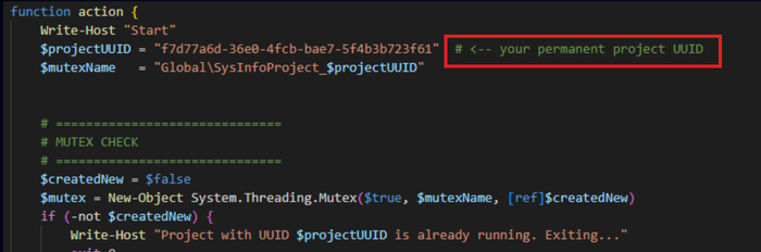 파워셸 백도어 스크립트에서 AI가 생성한 문자열. (출처:체크포인트)