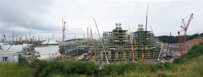 샤힌 프로젝트 건설 현장. 에쓰오일