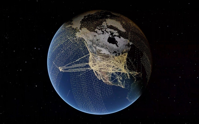 엔비디아 '어스-2'의 글로벌 데이터 통합 모델이 보여주는 지구 관측 데이터 패턴 / 엔비디아