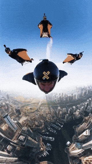 지난 22일 아랍에미리트 수도 두바이에 있는 시엘 두바이 마리나 호텔에서 선보인 에어쇼. 사진=엑스두바이