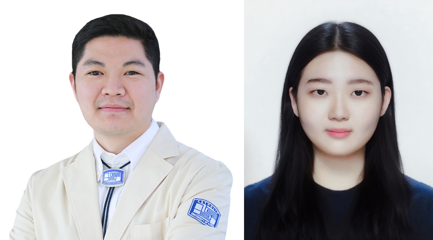 성필수 서울성모병원 소화기내과 교수, 권미현 가톨릭의대 간연구소 연구원.(왼쪽부터)