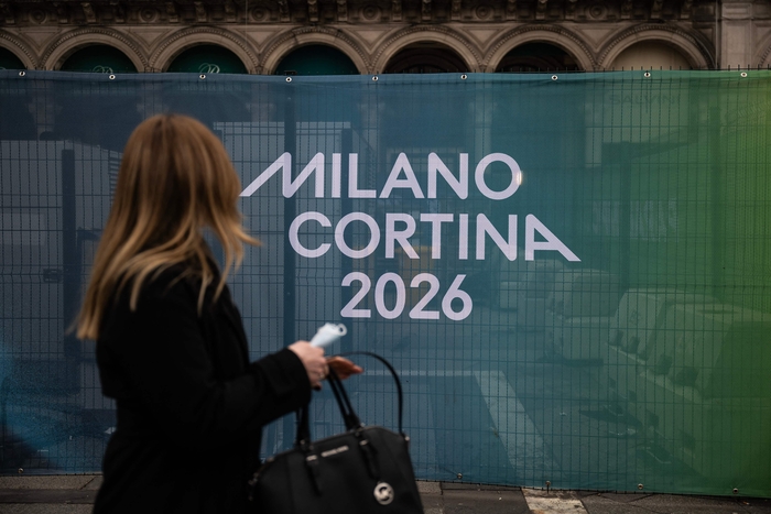 2026 밀라노·코르티나담페초 동계 올림픽을 앞두고 이탈리아 밀라노에 설치된 배너. 사진=AFP 연합뉴스