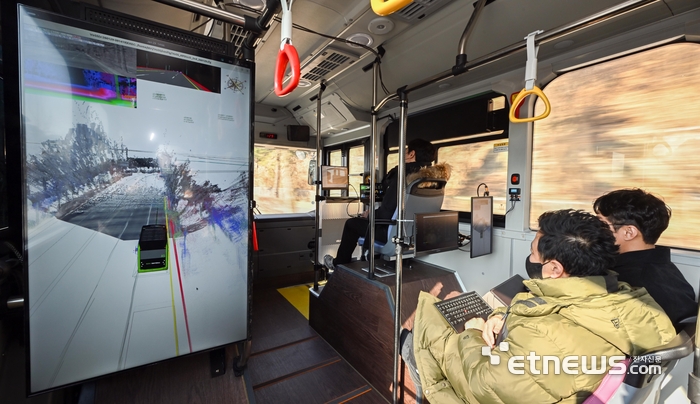 [포토] ETRI, 최대 시속 80km 대전 자율주행 버스 세종까지 달린다