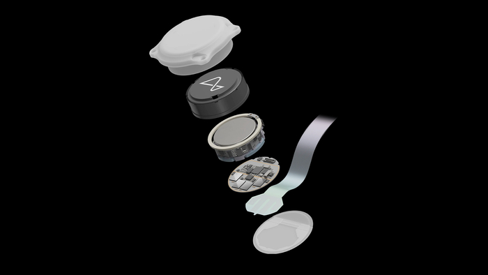 뉴럴링크의 임플란트 기술. 뉴럴링크는 이 뇌-컴퓨터 인터페이스가 완전 이식형 구조로 외관상 보이지 않으며, 컴퓨터나 모바일 기기를 어디서든 제어할 수 있도록 설계됐다고 설명한다. / 뉴럴링크