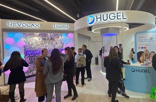 지난달 29일부터 31일(이상 현지시간)까지 사흘간 프랑스 파리에서 열린 국제미용성형학회 'IMCAS' 내 휴젤 부스(사진=휴젤)