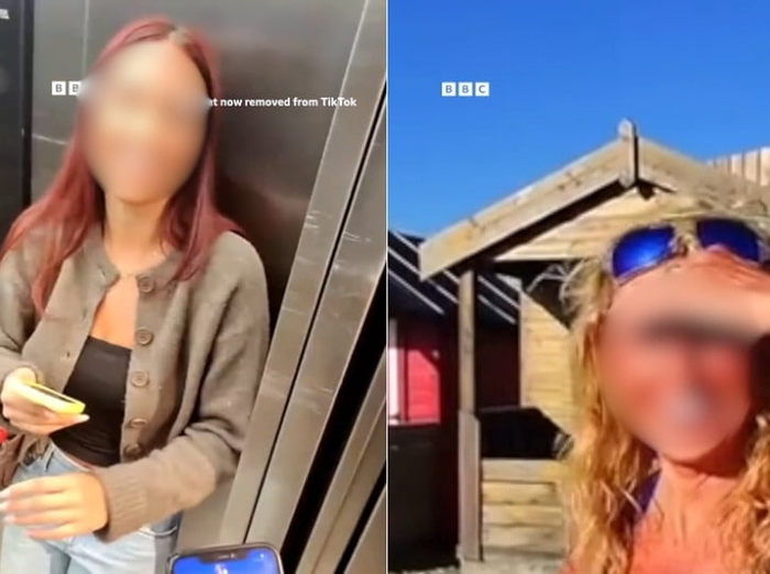 스마트 안경 몰카 피해 여성들. 사진=틱톡 캡처