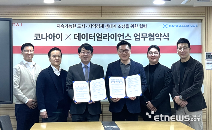 코나아이-데이터얼라이언스 “도시 검증 플랫폼 사업화 협력”