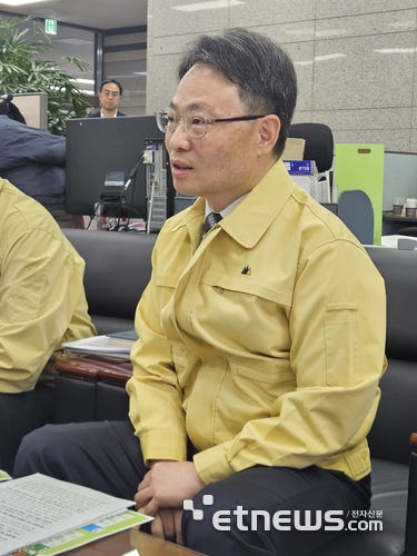 5일 박은식 산림청 차장이 정부대전청사에서 '소나무재선충병 국가방제전략'을 발표했다.