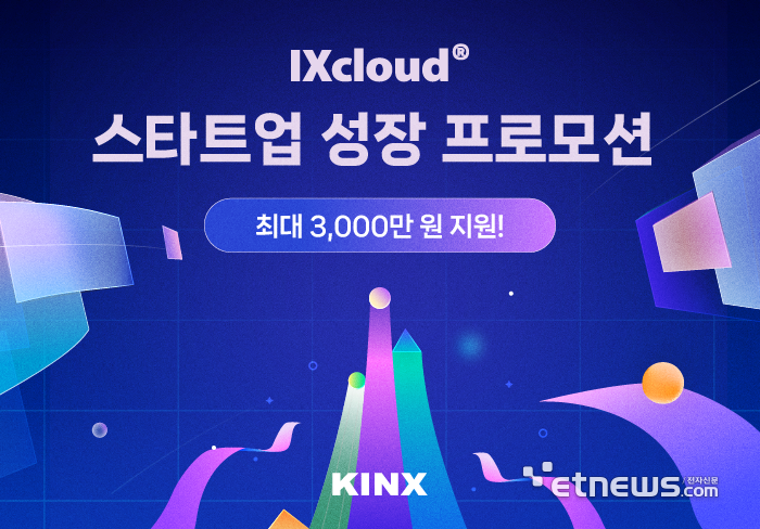 KINX, 'IXcloud® 스타트업 성장 프로모션' 출시…최대 3천만 원 지원