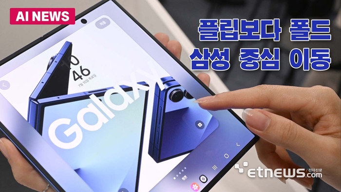플립보다 폴드...삼성 중심 이동
