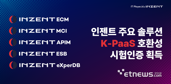 인젠트, K-PaaS 호환성 인증 획득…“공공·민간 클라우드 시장 본격 공략”