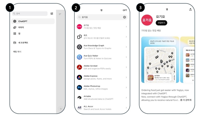 챗GPT 요기요 주문 프로세스 〈자료 위대한상상〉