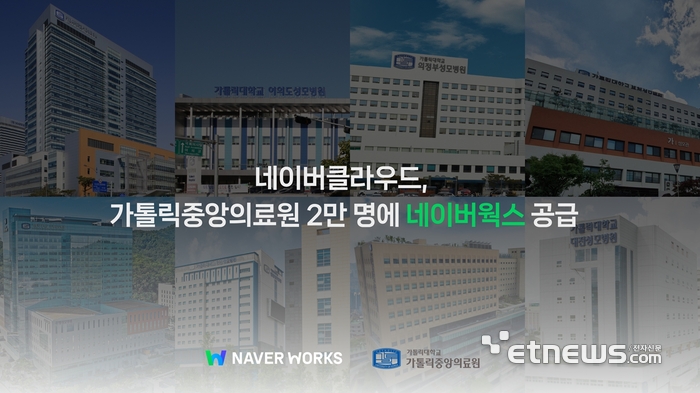 아산병원 이어 가톨릭중앙의료원도 네이버웍스 도입…'빅5' 병원 AI 협업툴 확산